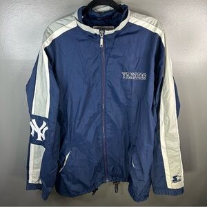 Vintage 90s Starter New York Yankees MLB Lightweight Jacket Size Large